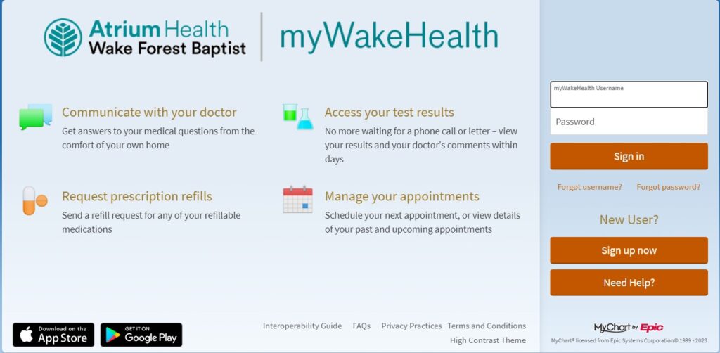 How To Register On My Wake Health Login Page?