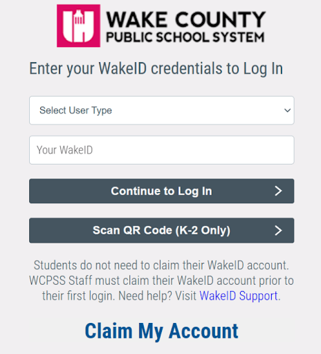 Wake ID Login