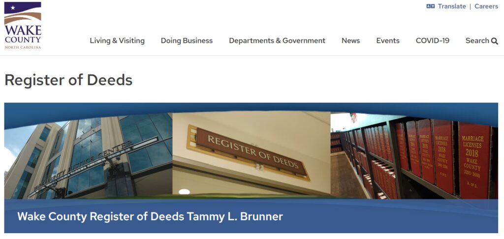 how to use Wake County Register Of Deeds